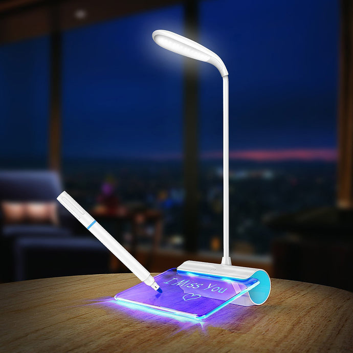 Novelty LED Table Lamp Eye Protection USB Rechageable Message Light 3 Mode Dimming