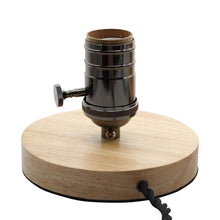 Load image into Gallery viewer, YGFEEL Vintage Solid Wood Table Lamps Industry Retro Pure Copper Lamp