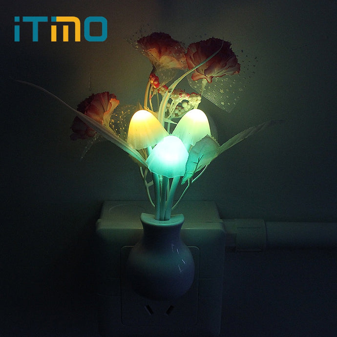 Mushroom Flower Plant LED Night Light Lamp Colorful Nightlights