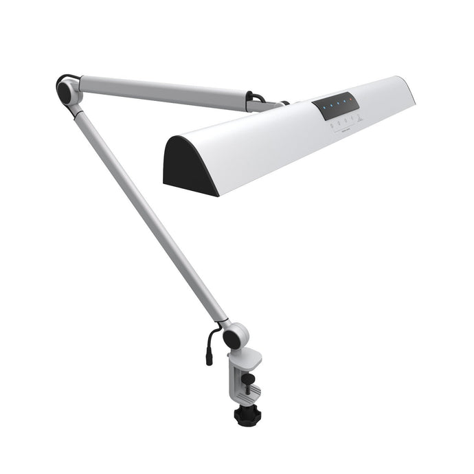 A509 LED Desk Lamp for Reading Working Silver 2 Lighting Modes, 4-level Dimmable